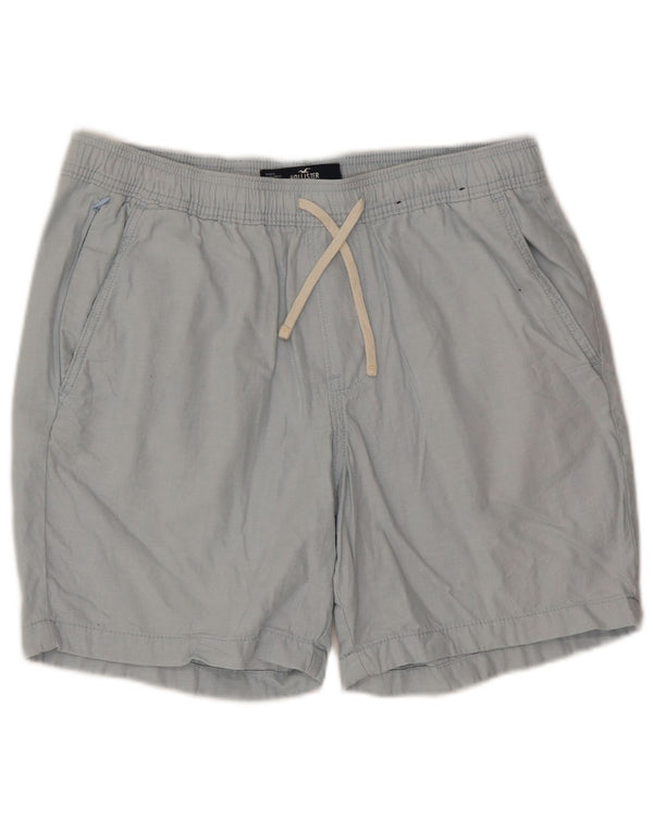 Hollister Mens Chino Shorts Large W34 Blue Cotton