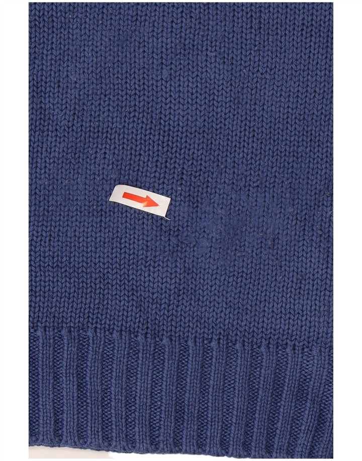 Pierre Cardin - Jersey con cuello y cremallera para hombre, talla grande, color azul