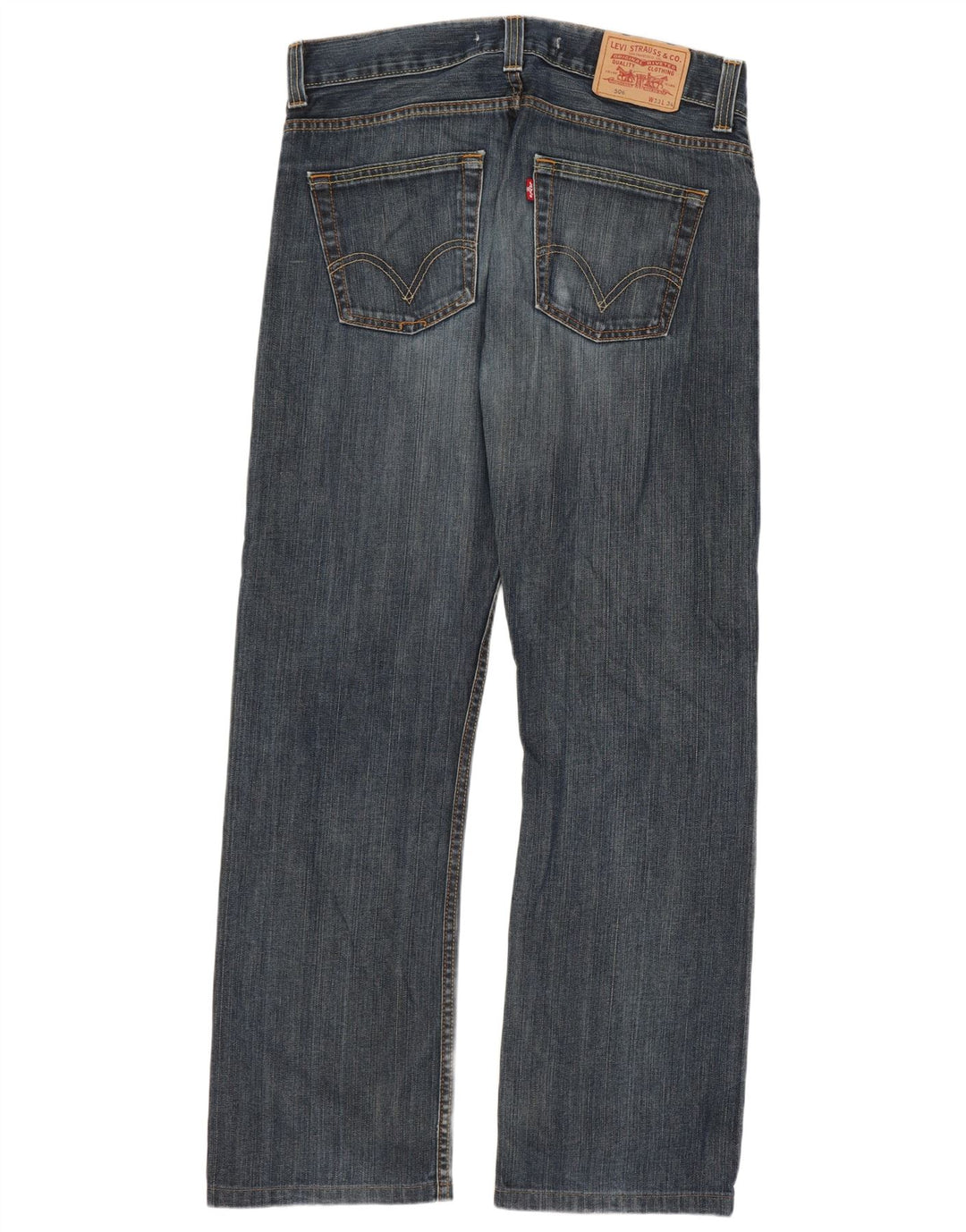 Levi's Vaqueros rectos de corte estándar 506 para hombre W33 L31 Azul