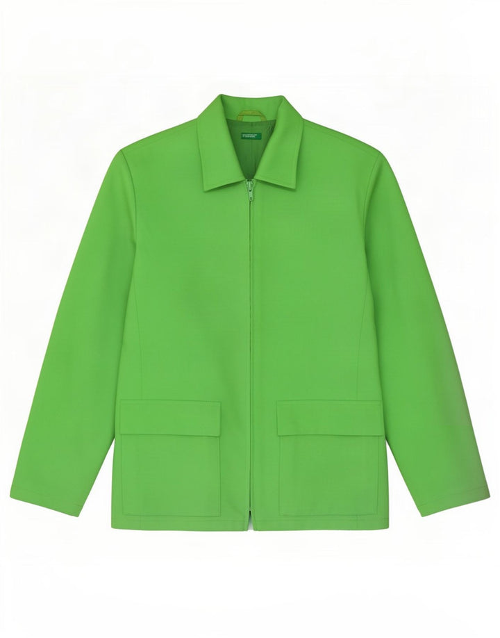 Americana Benetton Mujer IT 44 Poliéster Verde Medio