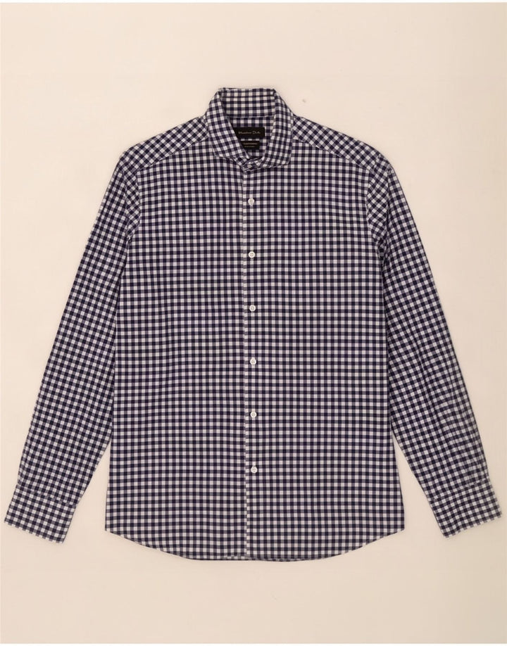 Camisa Massimo Dutti Hombre Medium Azul Marino Vichy