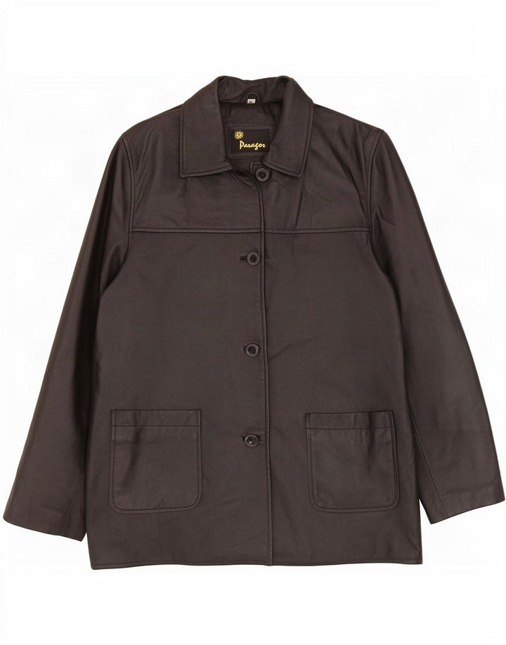 Paragon Chaqueta de cuero para hombre Reino Unido 46 Grande Negro