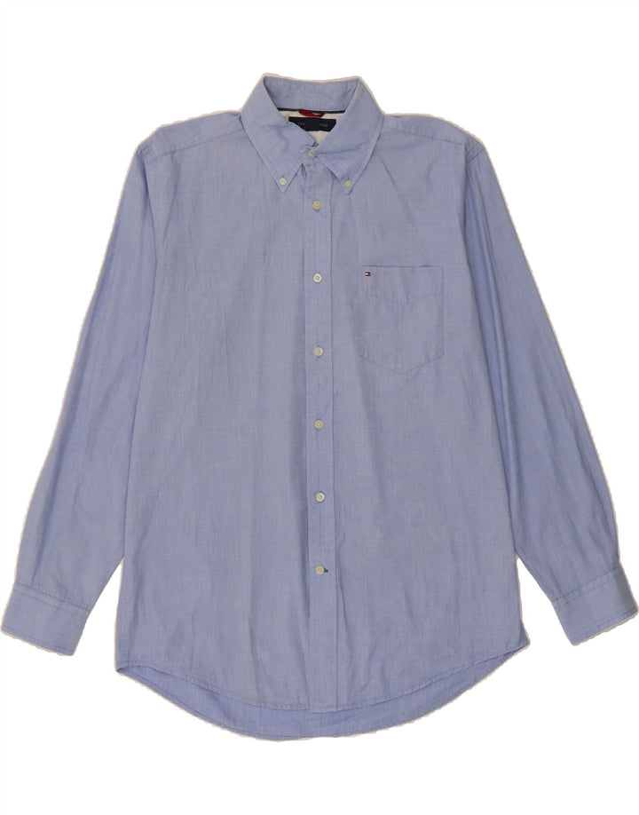 TOMMY HILFIGER Mens Shirt Medium Blue Vintage Tommy Hilfiger and Second-Hand Tommy Hilfiger from Messina Hembry 