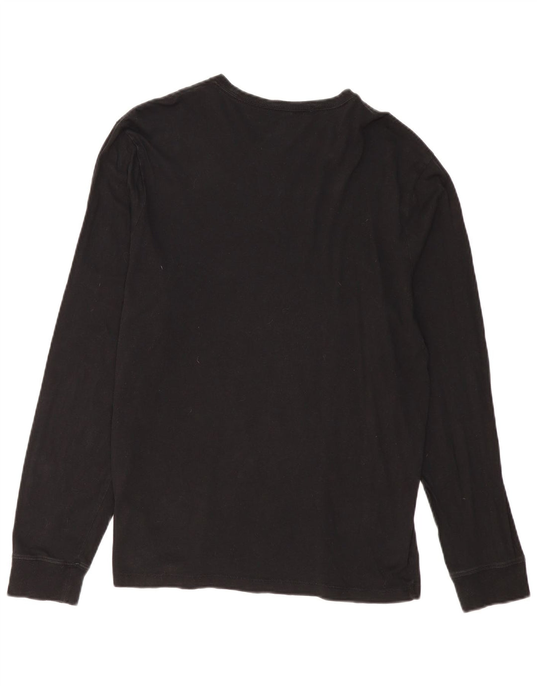 J. CREW Camiseta de mujer de manga larga UK 46 Grande Algodón negro