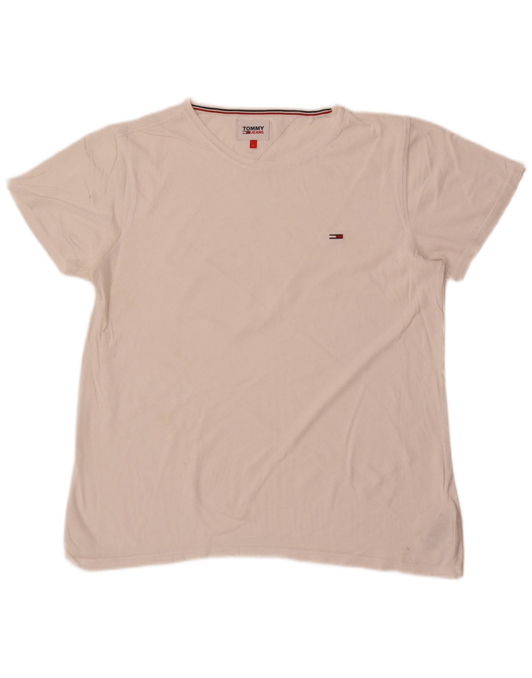 Tommy Hilfiger Camiseta para mujer Top UK 46 Grande Algodón blanco