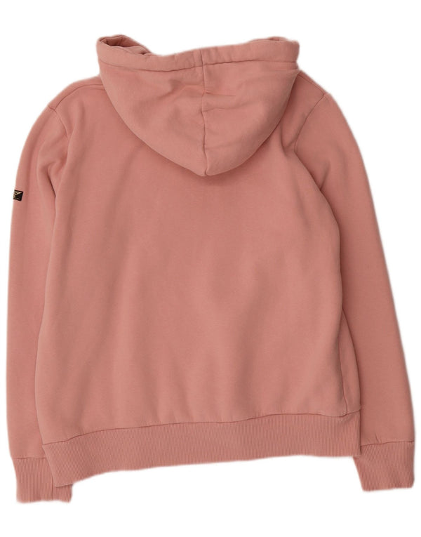 Superdry Jersey con capucha extragrande y gráfico para mujer Reino Unido 46 Algodón rosa grande