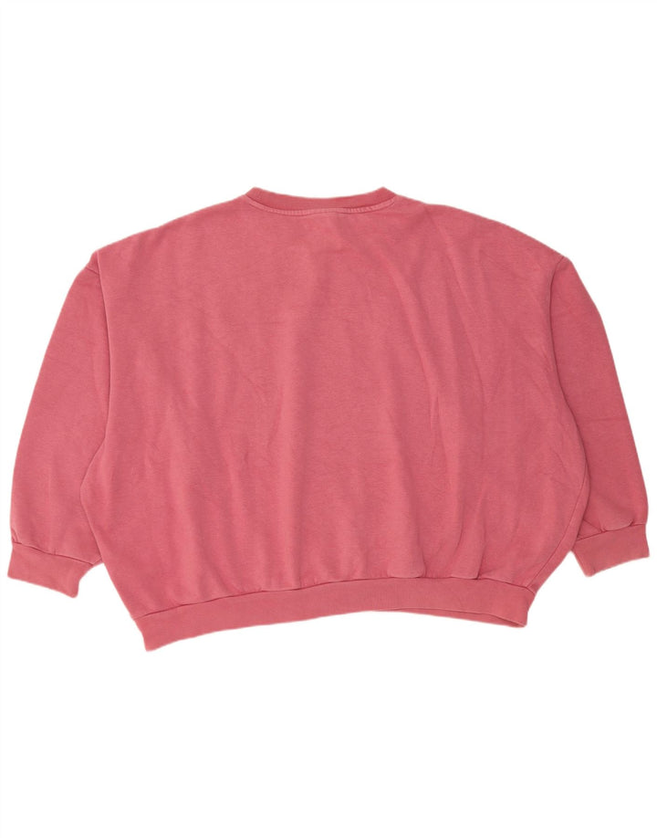 ADIDAS Sudadera extragrande para mujer Jersey UK 12 Algodón rosa medio