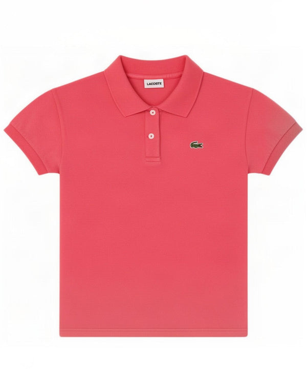 Polo Lacoste Mujer Talla 40 Algodón Rosa Medio