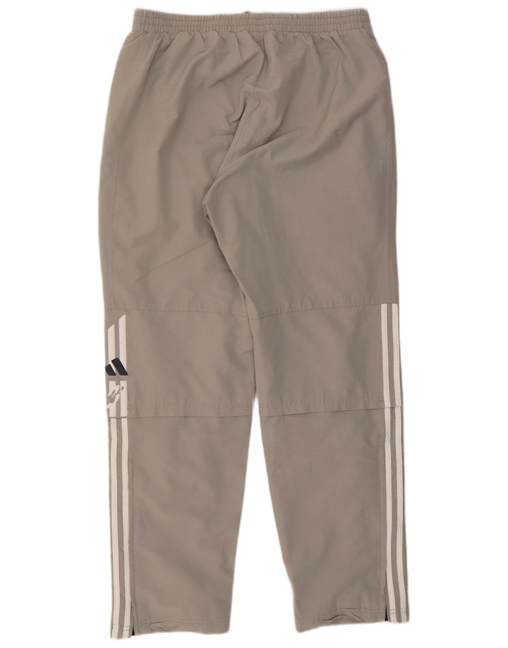 Adidas Pantalones de chándal para hombre UK 40/42 Gris medio Poliéster
