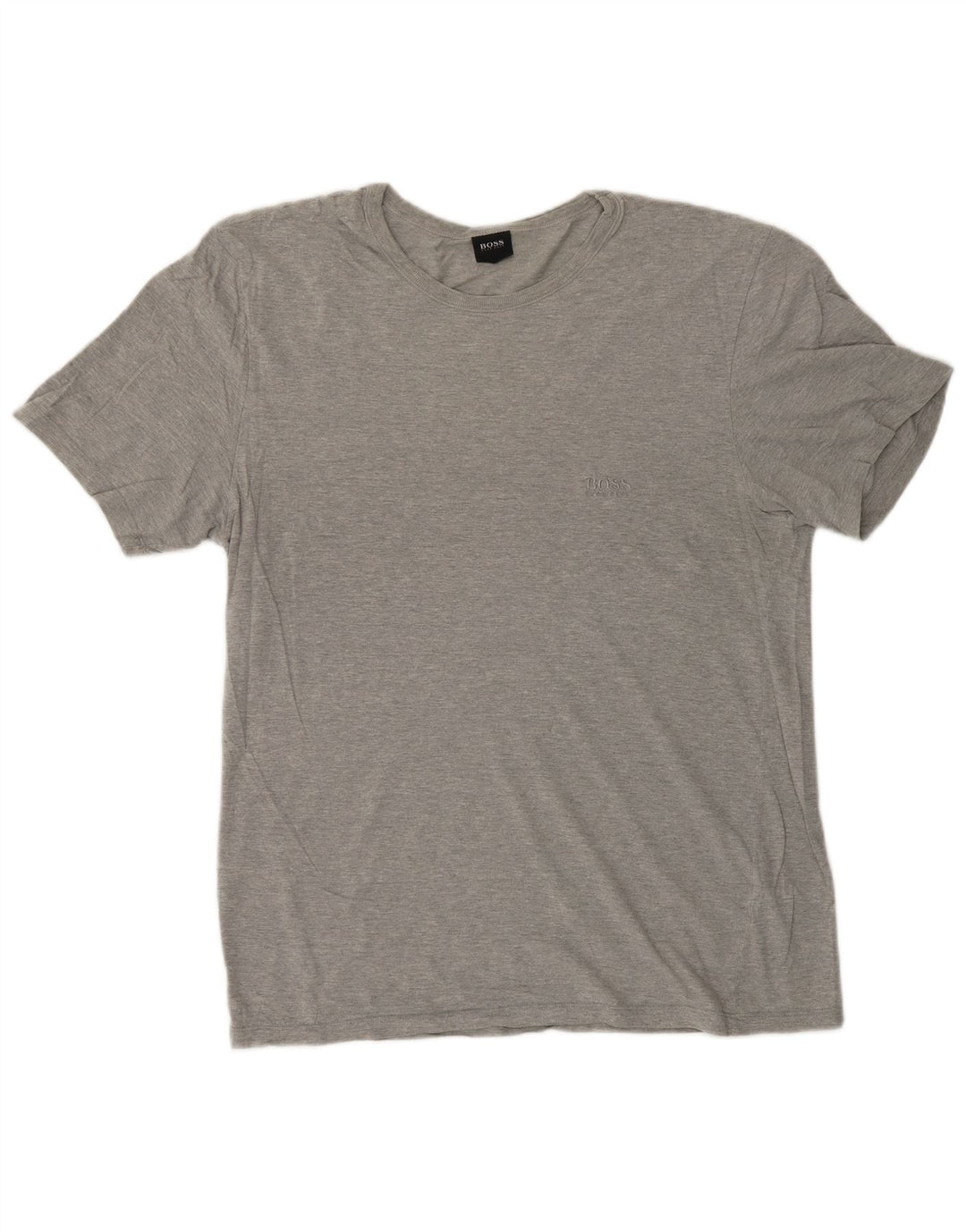 HUGO BOSS Camiseta para mujer Top UK 46 Grande Gris Algodón