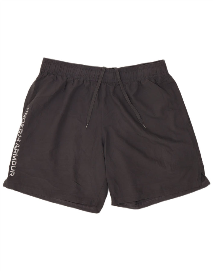 Under Armour Pantalones cortos deportivos gráficos para hombre XL Poliéster gris