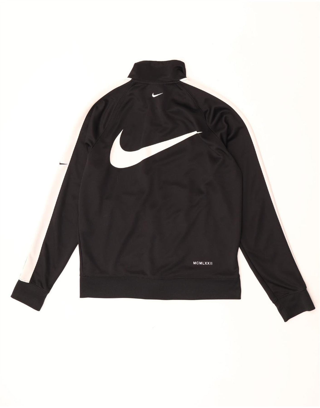 Nike - Chaqueta de chándal con gráfico Swoosh para hombre, color negro mediano