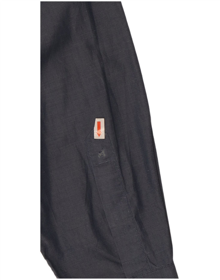 Hugo Boss Camisa Hombre Talla 16 41 Grande Azul Marino Algodón