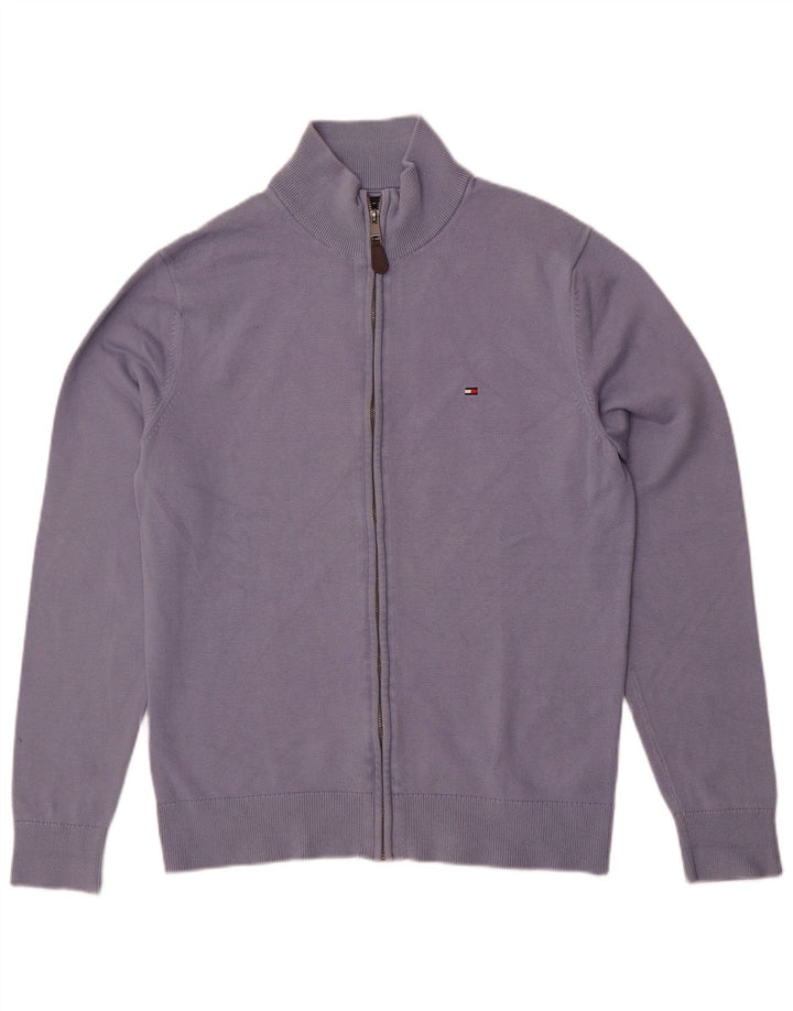 Tommy Hilfiger - Cárdigan para hombre (algodón azul grande)