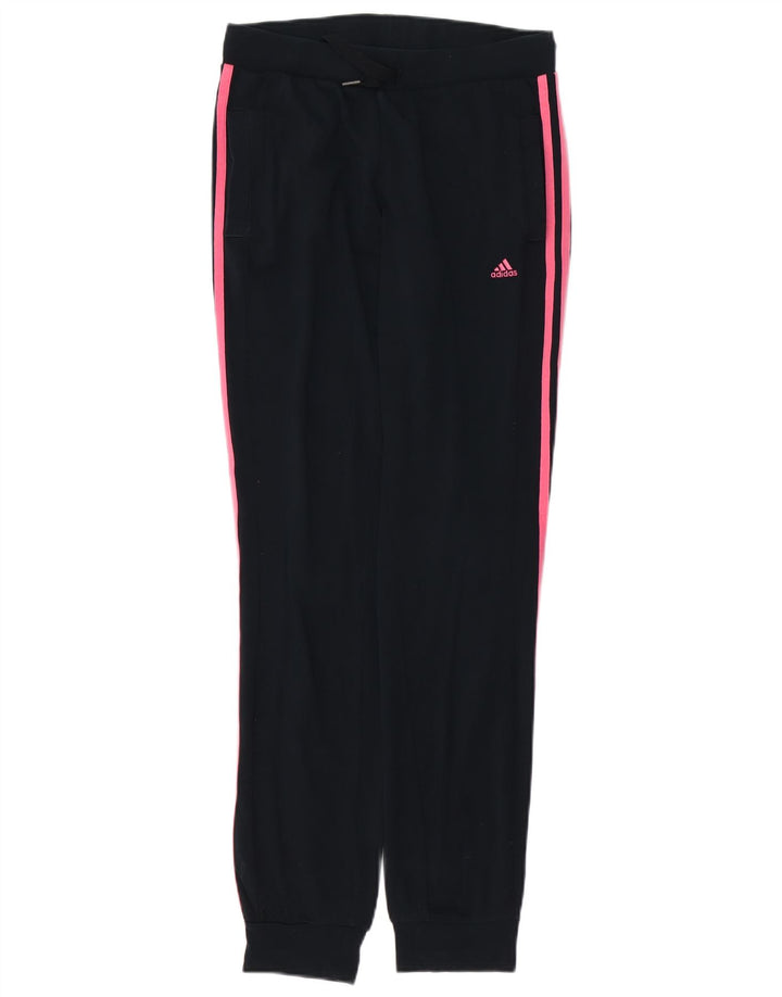 ADIDAS Mujer Climalite Chándal Pantalones Joggers UK 4/6 XS Negro Algodón