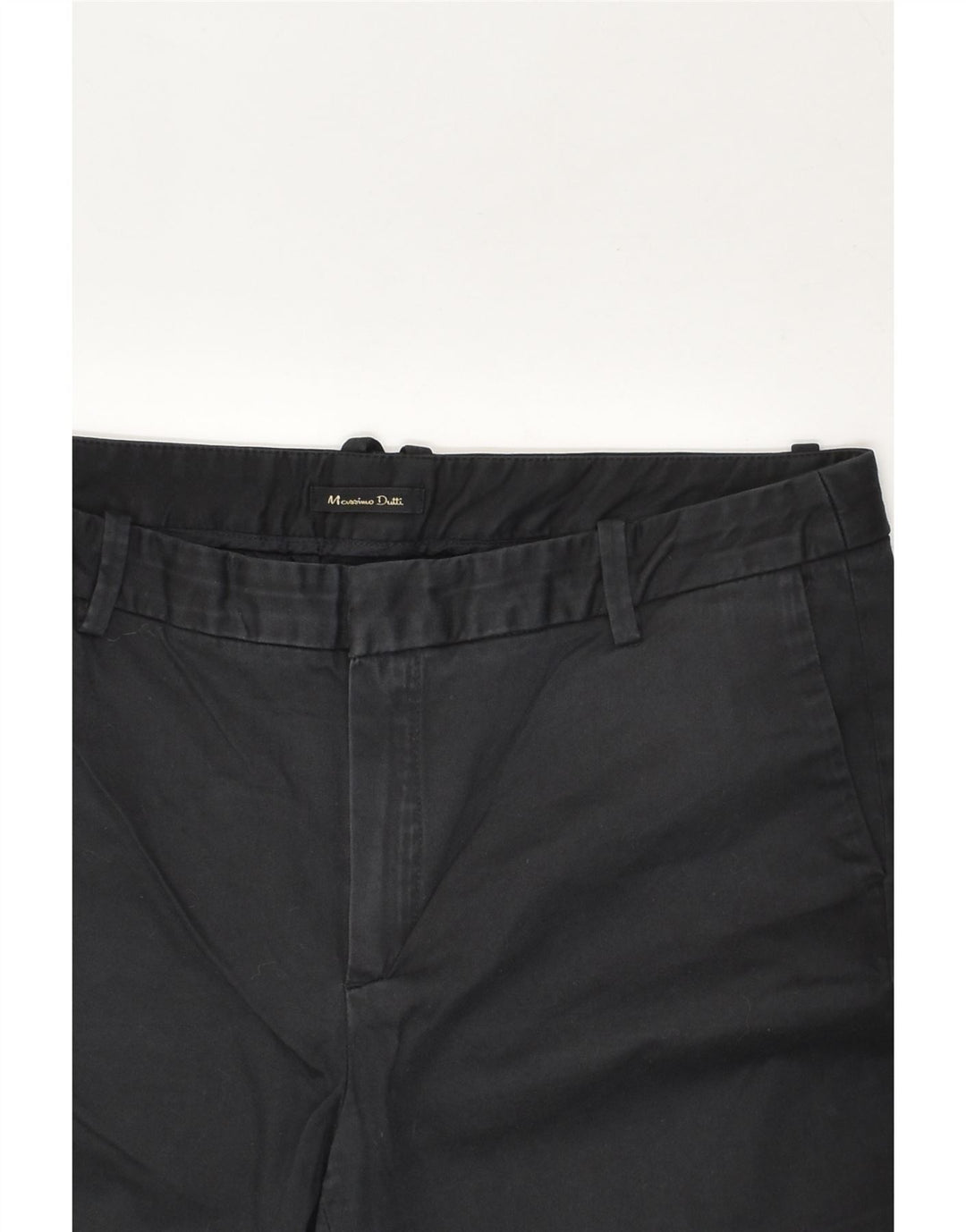MASSIMO DUTTI Womens Slim Chino Trousers EU 40 Medium W30 L26 Black Cotton | Vintage Massimo Dutti | Thrift | Second-Hand Massimo Dutti | Used Clothing | Messina Hembry 