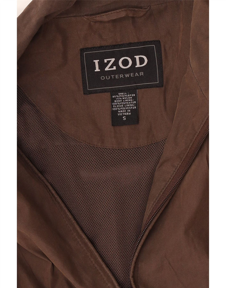 Izod Chaqueta Bomber para Hombre UK 36 Small Marrón Poliéster
