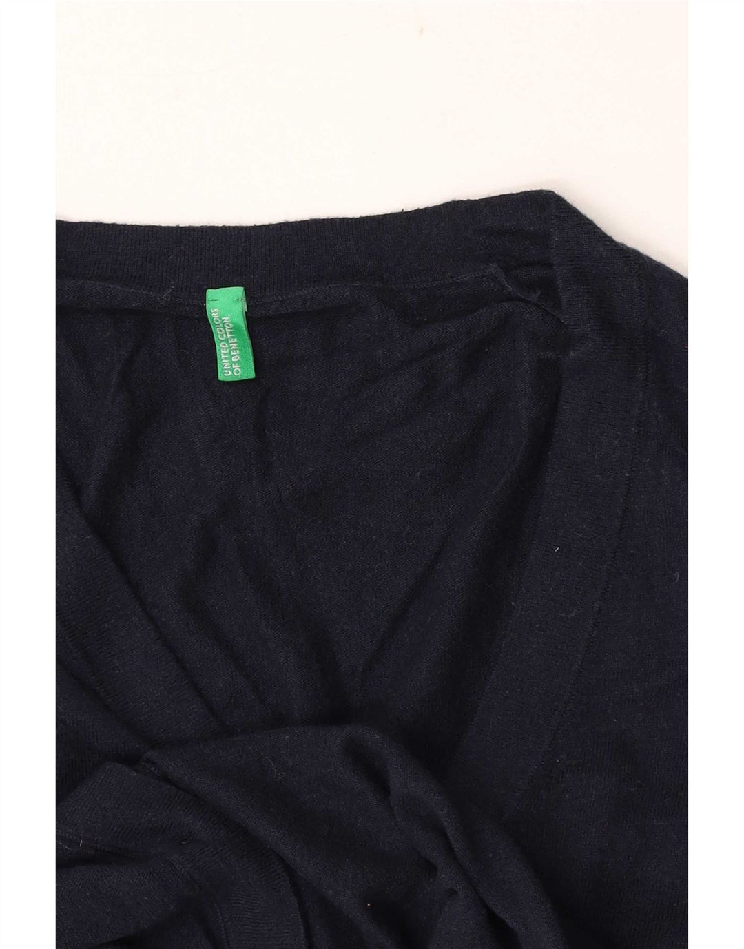 Benetton Hombre Cárdigan Cárdigan Pequeño Azul Marino