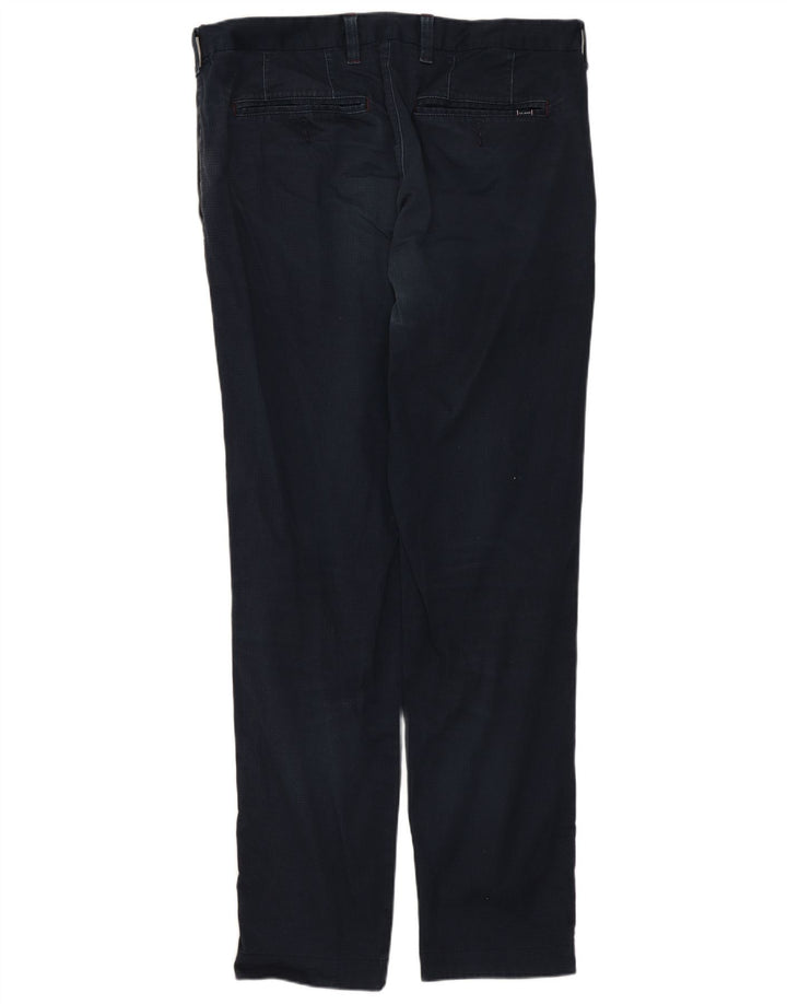 Pantalones de traje ajustados para hombre de Ted Baker W30 L29 Algodón azul marino