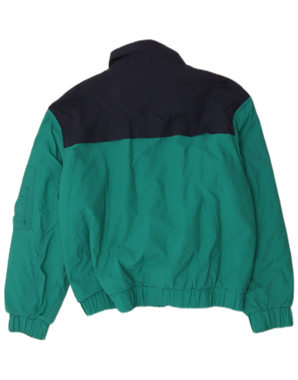 Tommy Hilfiger Chaqueta Bomber Acolchada para Hombre UK 36 Small Verde Colorblock