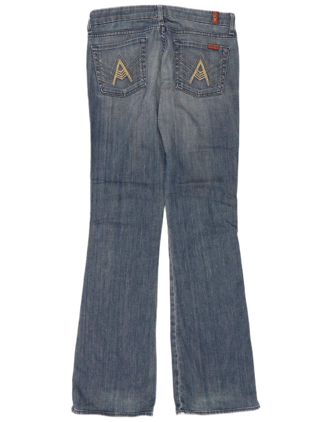 Vaqueros acampanados para mujer 7 For All Mankind W32 L34 Algodón azul