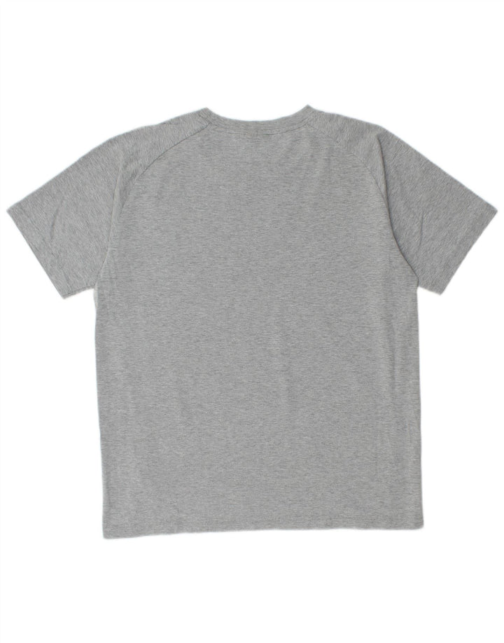 PUMA Camiseta gráfica para hombre Top de algodón gris medio