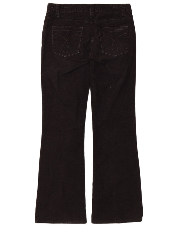 Calvin Klein Pantalones de pana con corte de bota para mujer US 8 Medium W32 L31 Negro