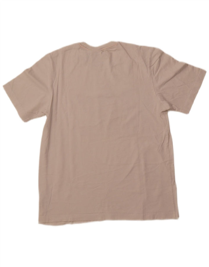 ADIDAS Camiseta gráfica para hombre Top mediano de algodón blanco roto
