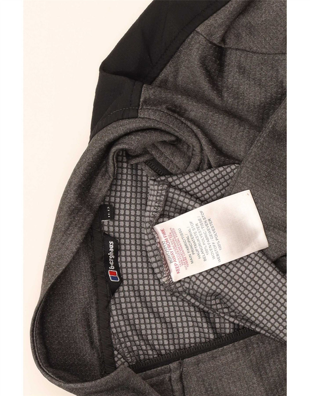 Berghaus Chándal con cremallera en el cuello para niños 11-12 años Gris Colorblock