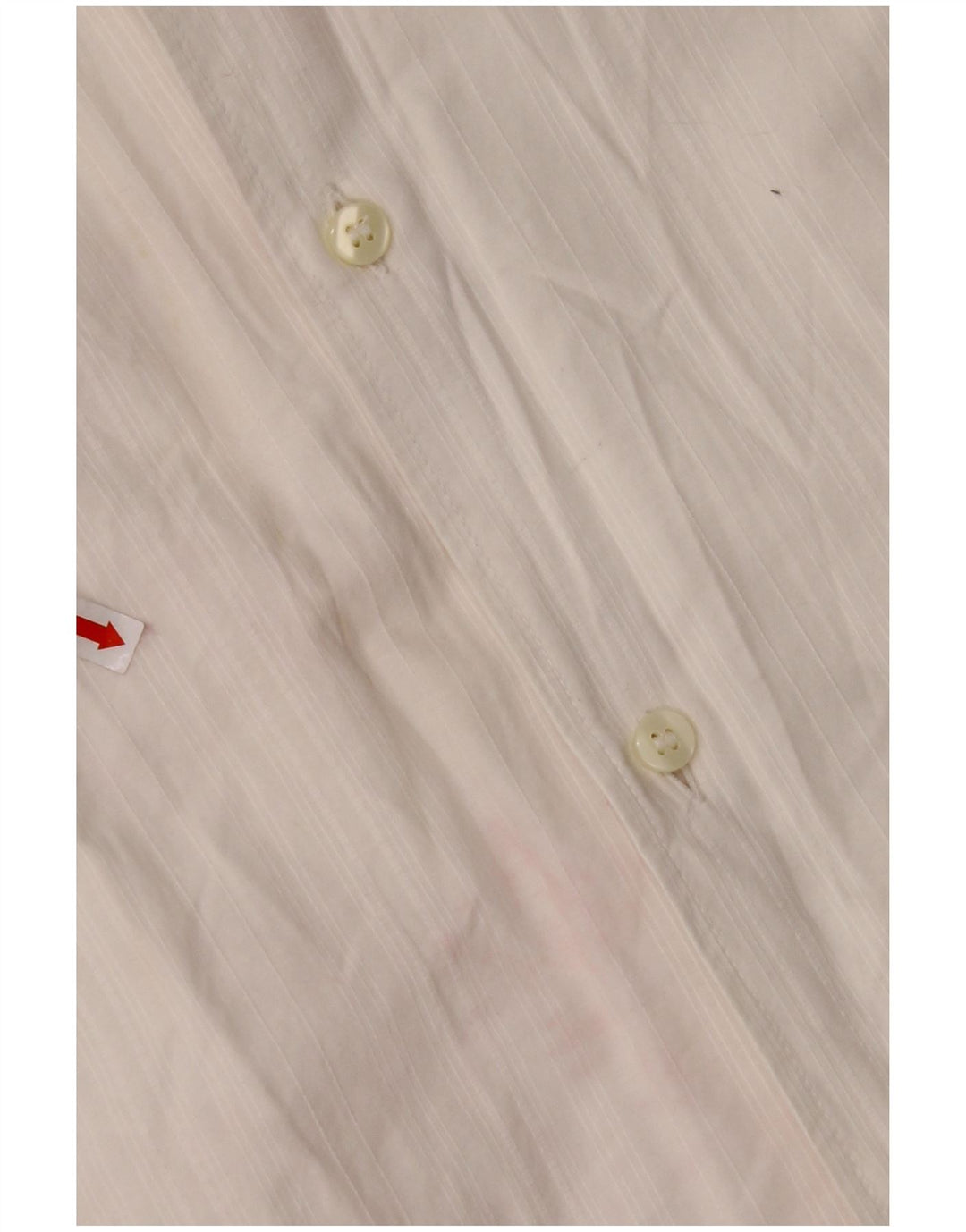 ARMANI JEANS Camisa Hombre Mediana Off White Algodón