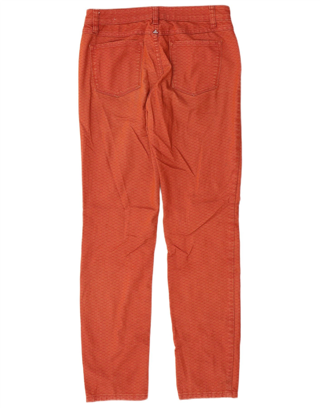 Prana Jeans rectos para mujer US 4 Small W27 L31 Algodón a cuadros naranja
