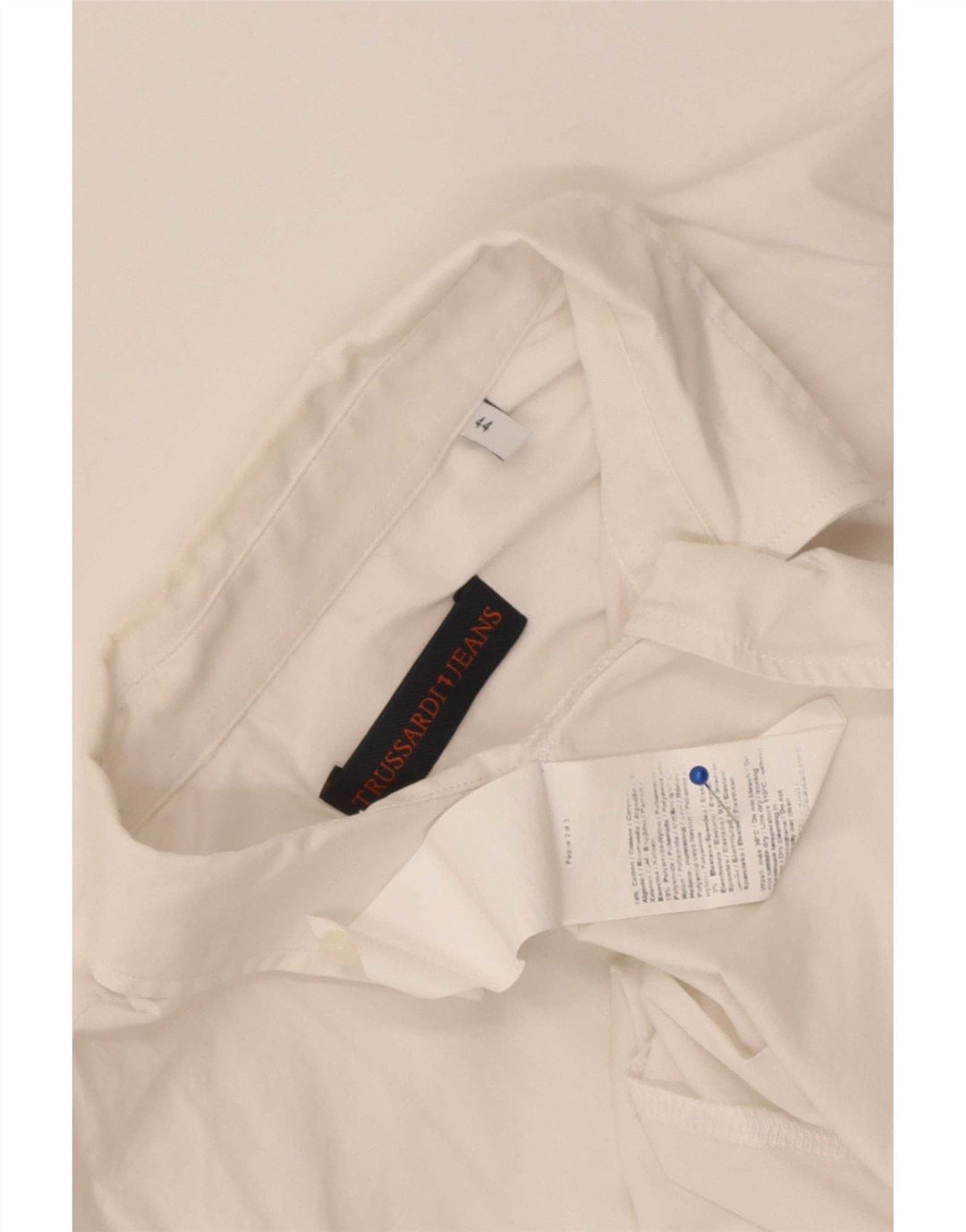 Camisa Mujer Trussardi Jeans IT 44 Mediano Blanco Algodón