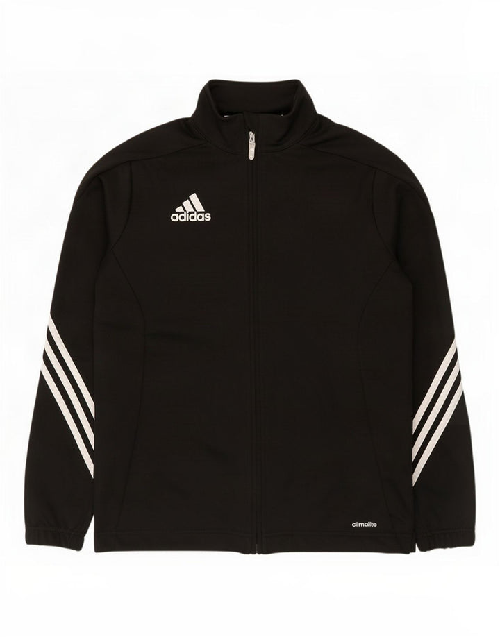 Adidas Chicos Climalite Chándal Top Chaqueta 13-14 Años Negro Poliéster