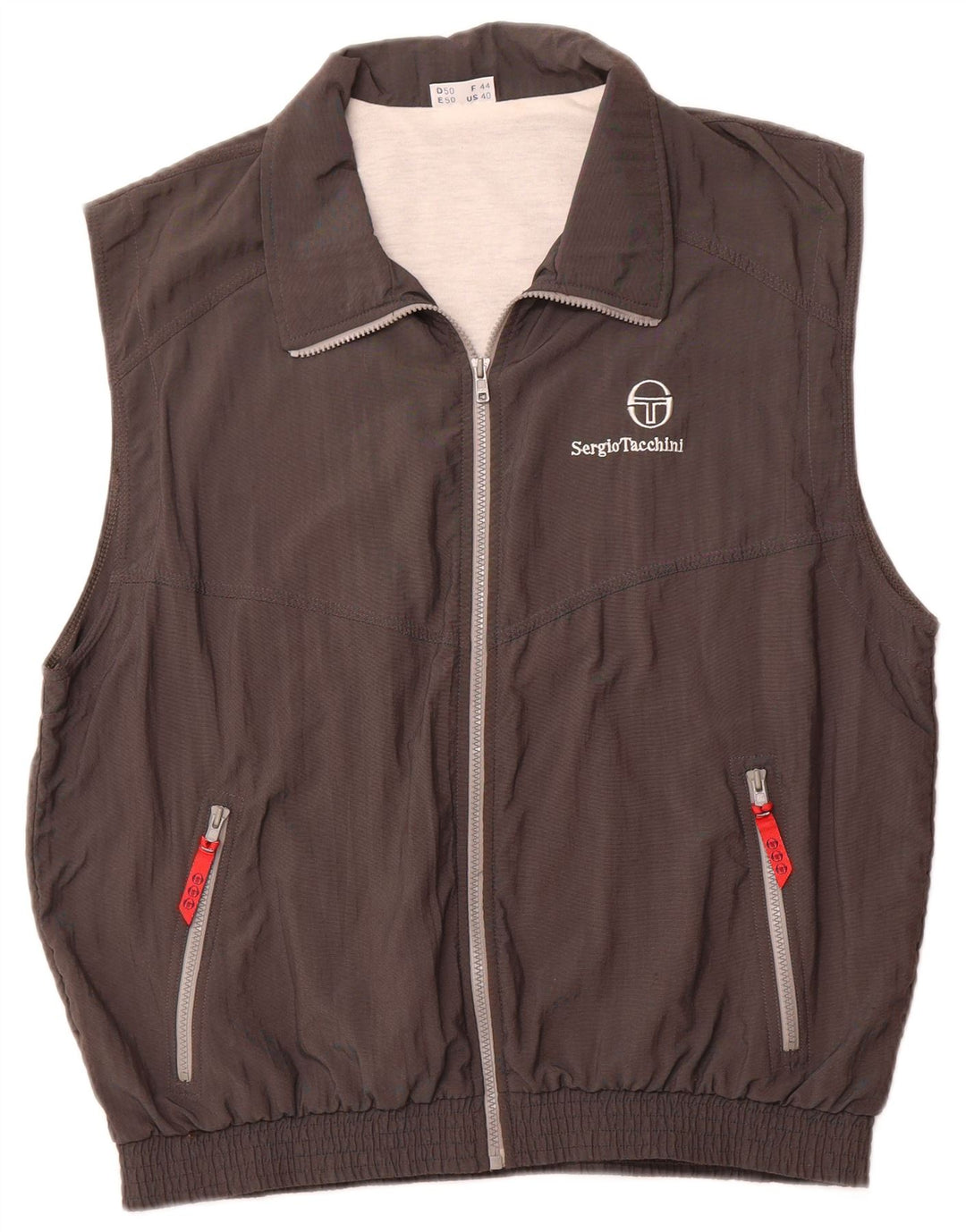 Sergio Tacchini Chaqueta de chándal para hombre IT 50 Large Gris Poliamida