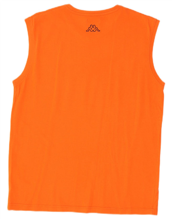 Kappa Hombre Graphic Vest Top XL Naranja Algodón