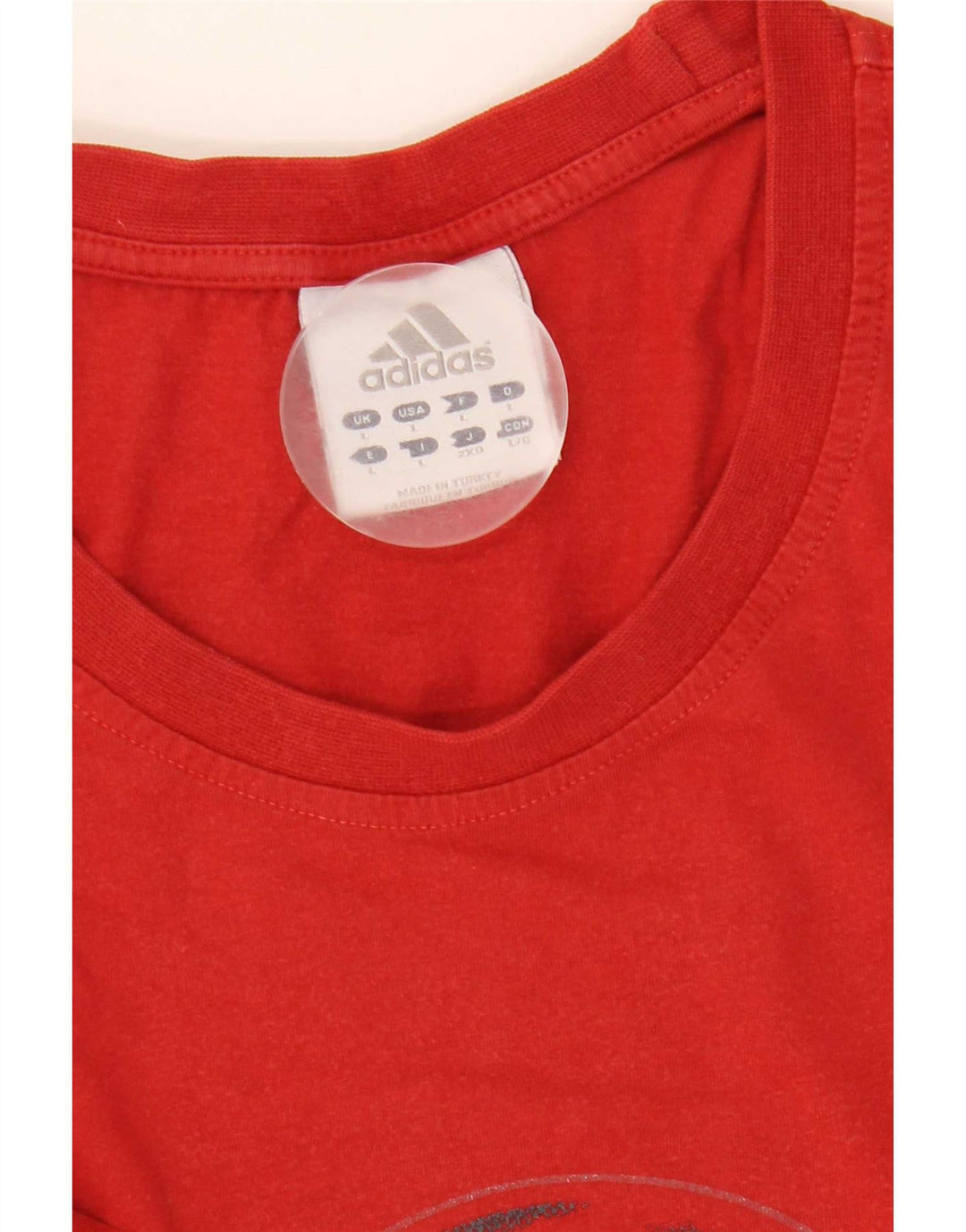 Adidas - Camiseta gráfica para hombre, talla grande, color rojo