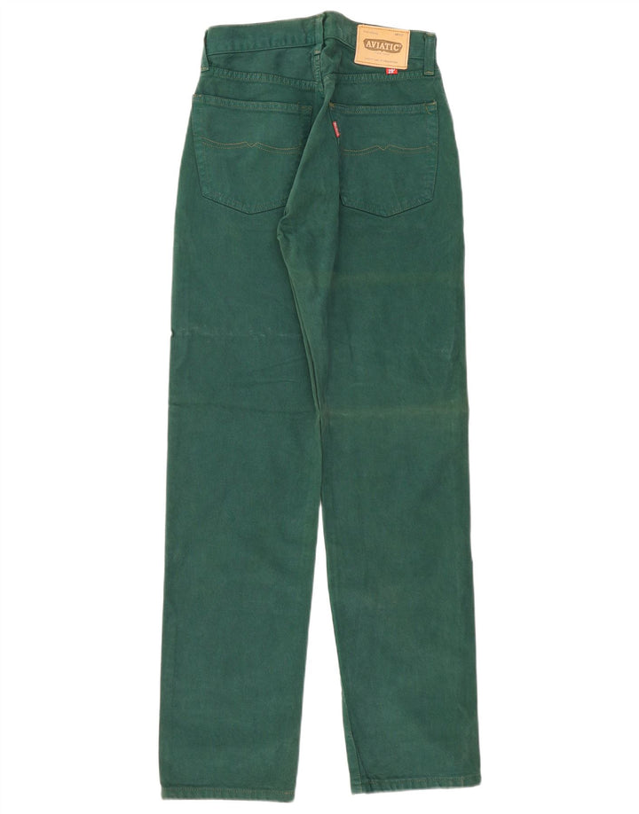 Vaqueros rectos de tiro alto para mujer Aviatic W29 L33 Verde