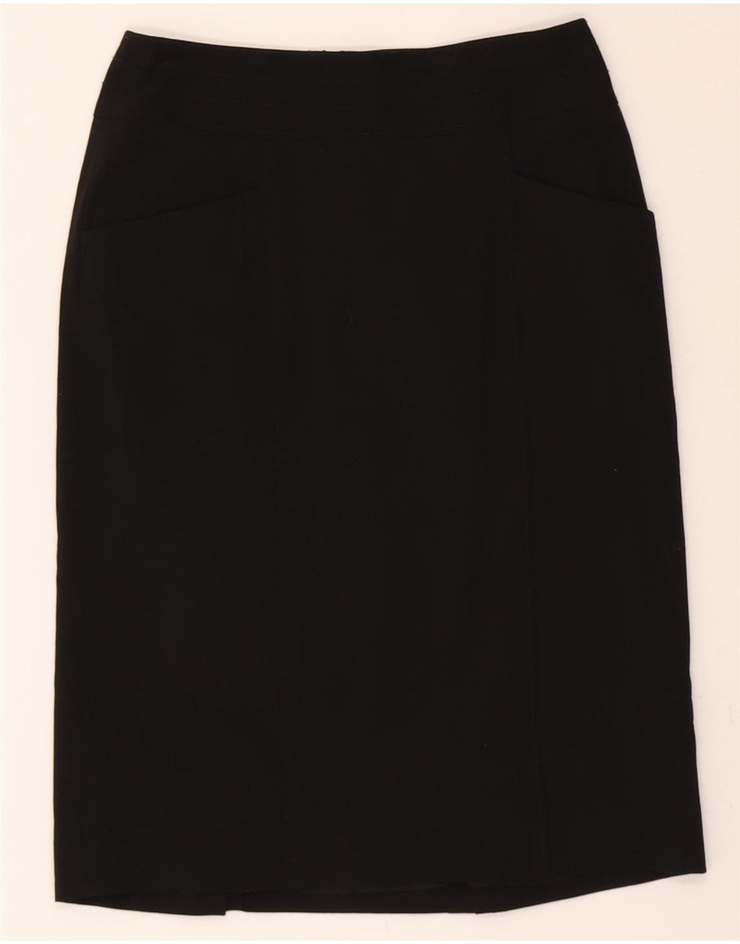MOSSIMO Womens Stretch Straight Skirt US 4 Small W26 Black Polyester Vintage Mossimo and Second-Hand Mossimo from Messina Hembry 