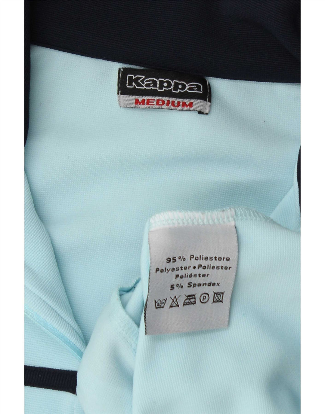 Kappa Chaqueta de chándal para mujer UK 44 Poliéster con bloques de color azul medio
