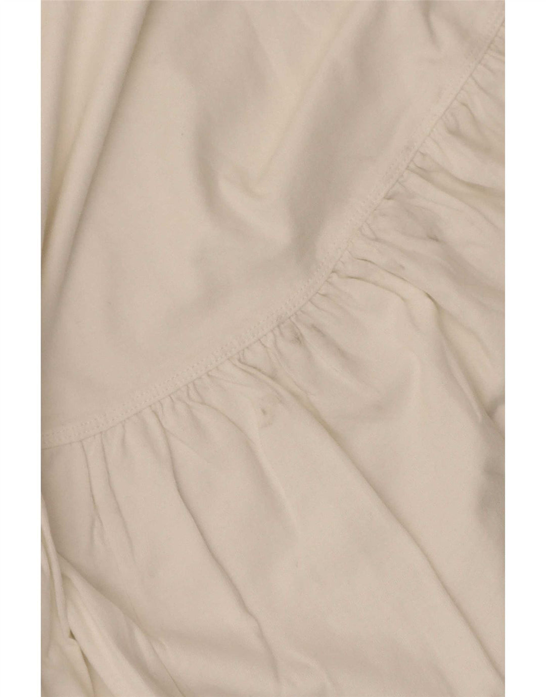 Zara Mujer Blusa Extragrande Top Reino Unido 10 Pequeño Algodón Blanco
