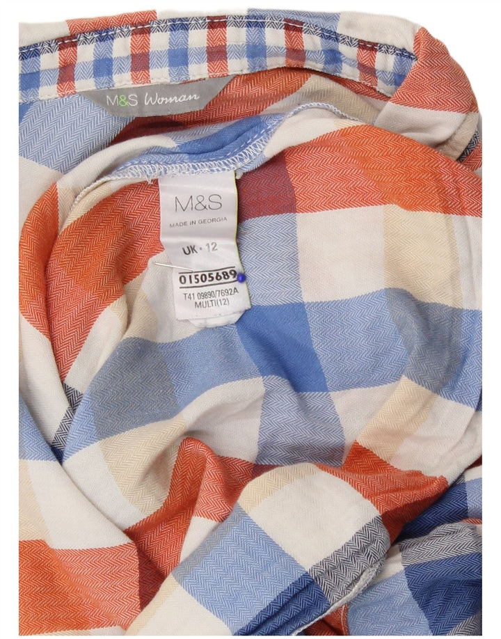 Marks & Spencer Camisa de franela para mujer UK 40 Mediana Cuadros multicolores