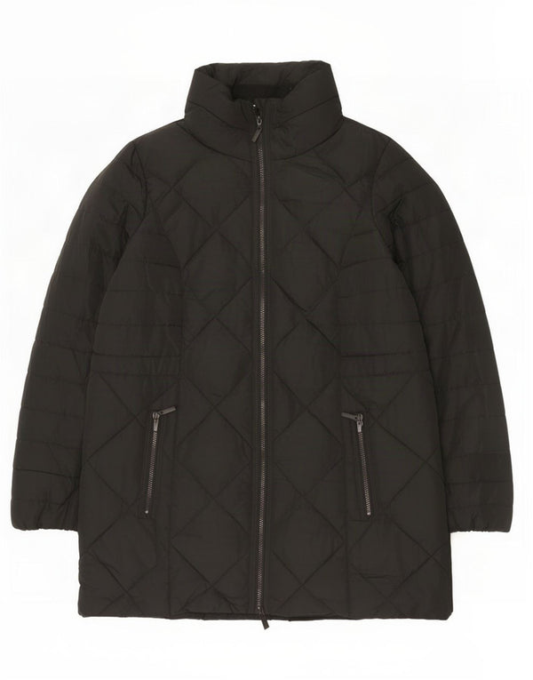 Marks & Spencer Abrigo acolchado para mujer UK 40 XL Poliéster negro