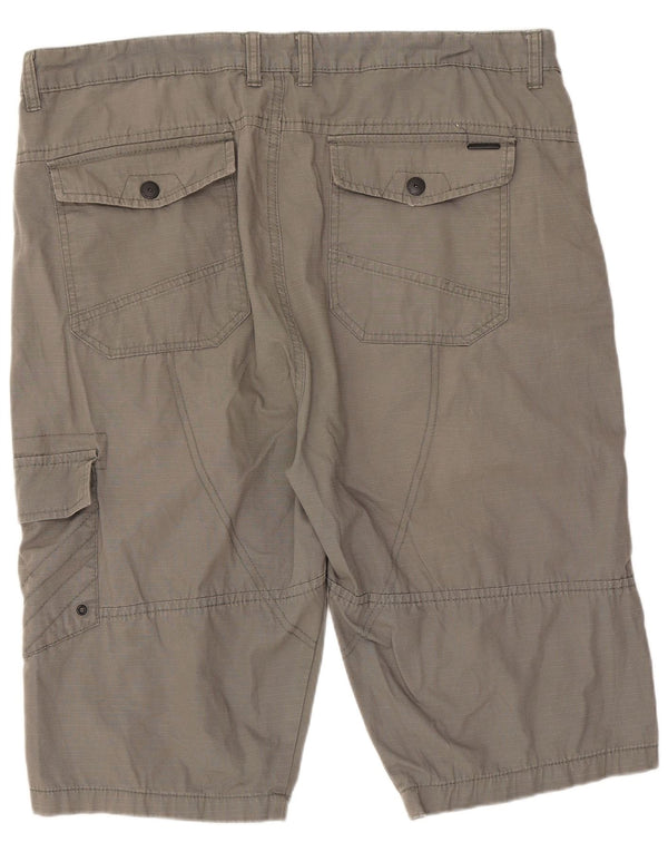 Pierre Cardin Pantalones cortos cargo de corte regular para hombre XL W38 Algodón gris