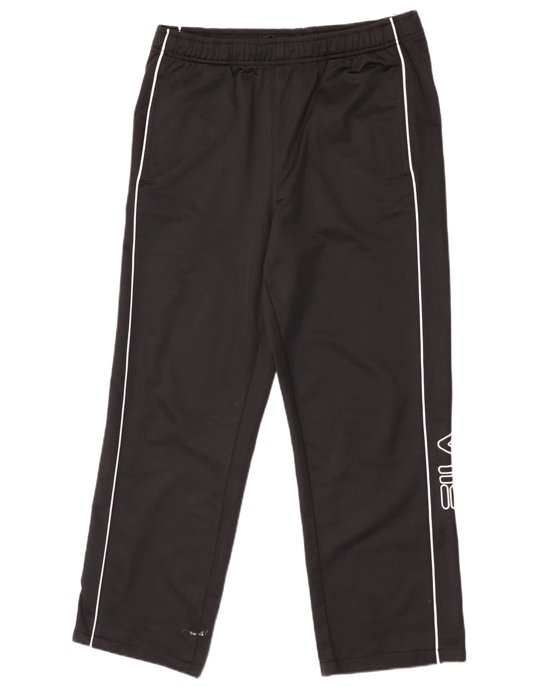 Fila Hombre Pantalones De Chándal Gráfico Mediano Poliéster A Rayas Negro
