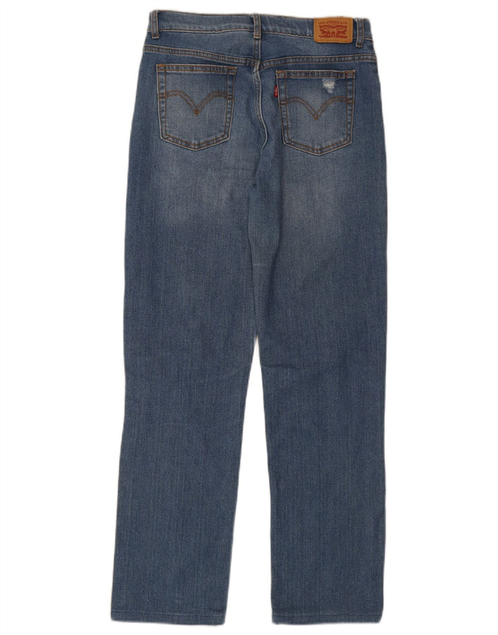 Levi's Mujer Low Pro Vaqueros Rectos Desgastados W28 L28 Azul