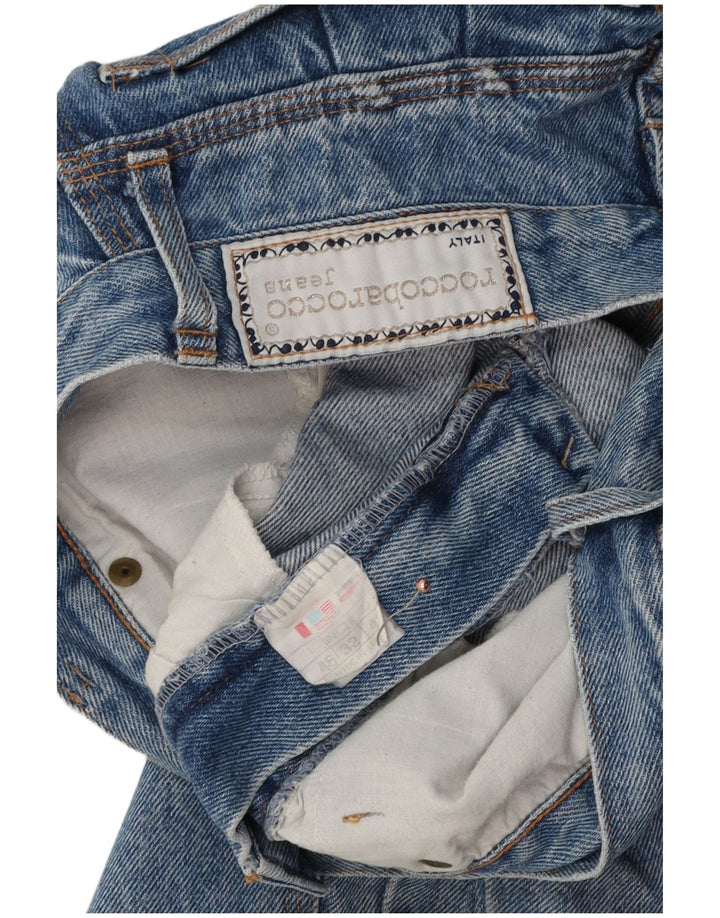 ROCCOBAROCCO Vaqueros cónicos para mujer W32 L27 Algodón azul
