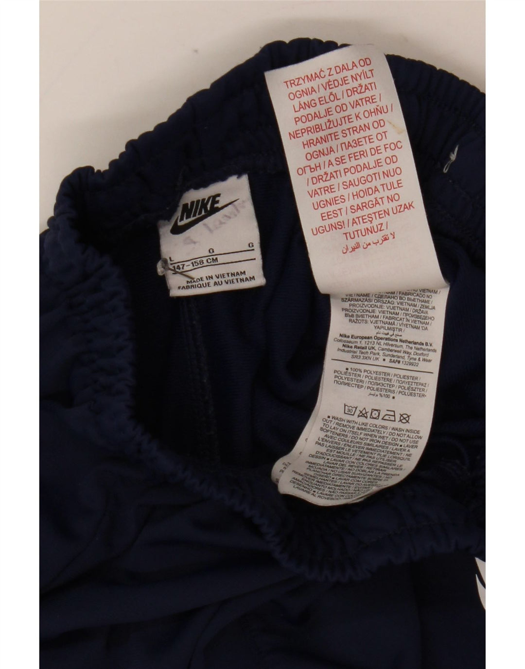 Nike Pantalones de chándal para niños Joggers 12-13 años Grande Azul Marino Poliéster