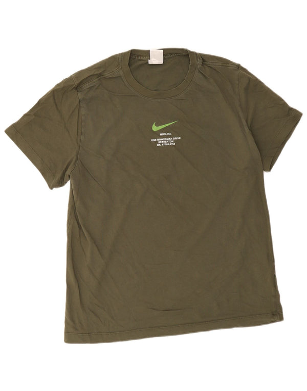 Nike Camiseta con gráfico de local de Bélgica 1992-1994 para hombre, talla grande, algodón caqui