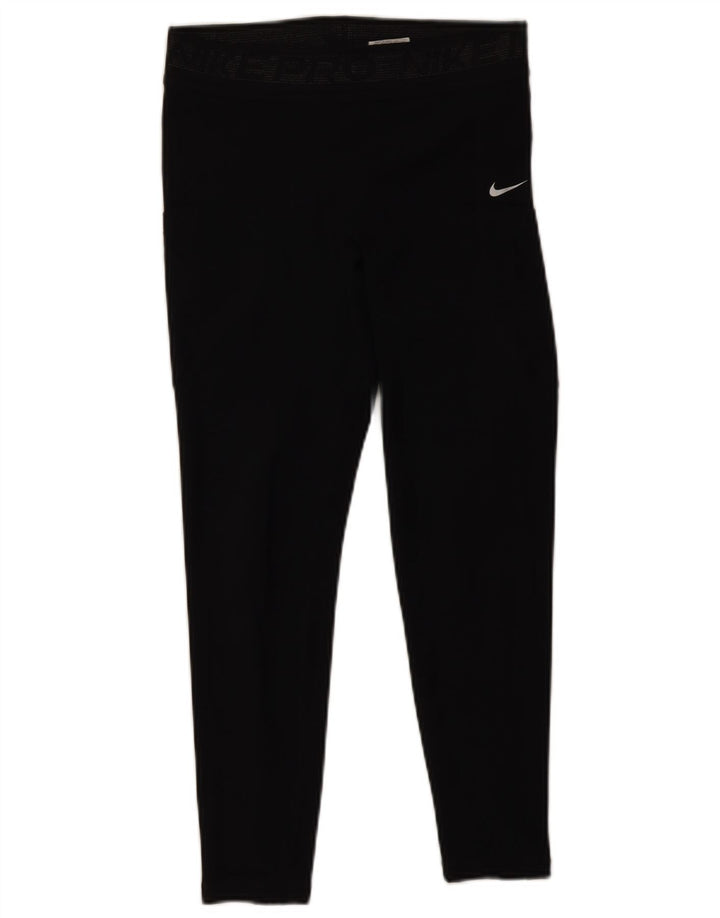 Nike Leggings cortos para mujer UK 44 Mediano Negro Poliéster