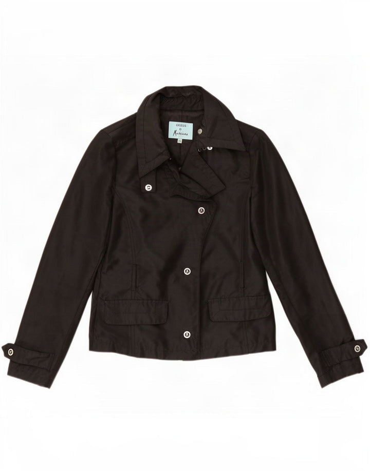 Guess By Marciano Chaqueta Bomber De 4 Botones Para Mujer IT 44 Medium Black